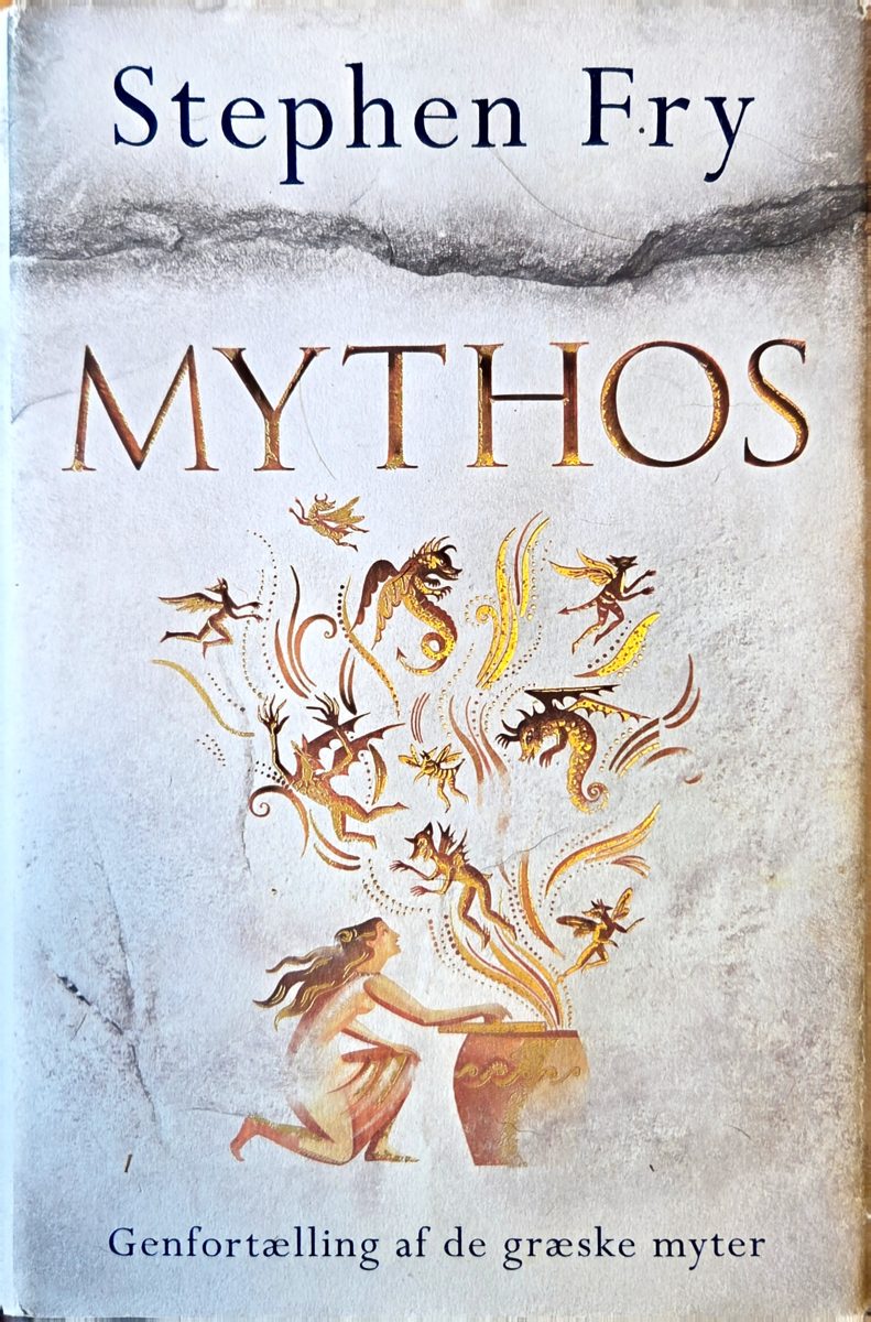 Forsiden af Stephen Frys bog Mythos: Genfortælling af de græske myter